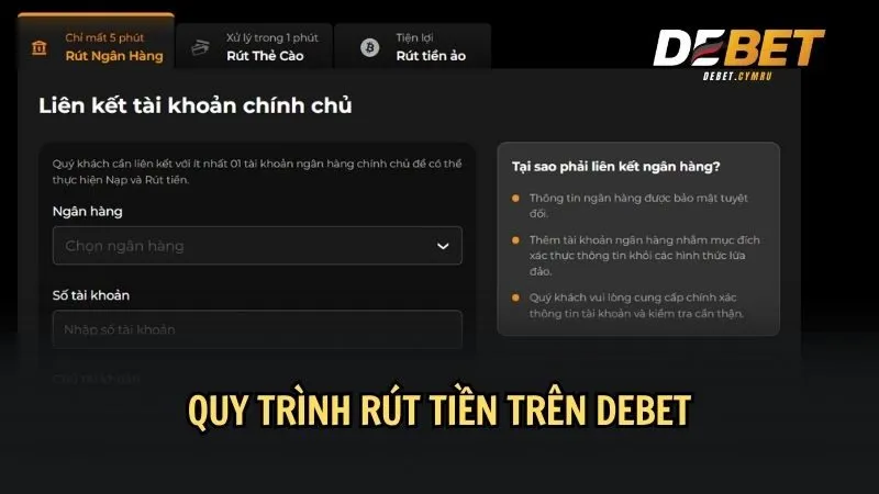 Rút tiền nhanh ngay trong ngày