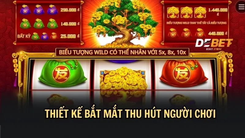 Thiết kế bắt mắt đặc trưng của DEBET